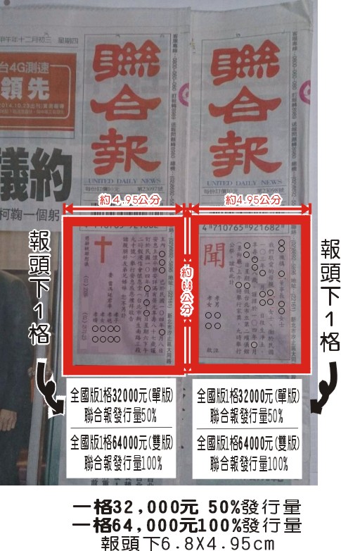 聯合報訃聞.訃文廣告刊登 聯合報訃聞.訃文廣告刊登